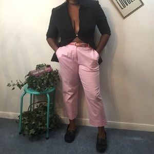 Pink, cropped pants,with pockets!
